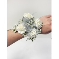 Mini Carnation Corsage Wristlet Small 