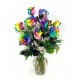 1 Dozen Rainbow Roses