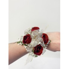 Spray Rose Corsage Wristlet Small