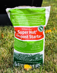 Compost starter available at Strange's