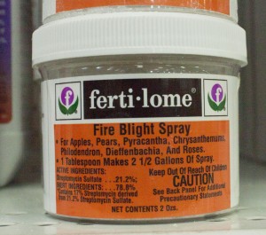 fertilome fire blight spray