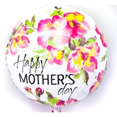 Happy Mother's Day balloon with flowers